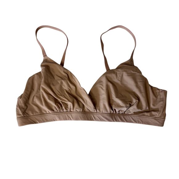 SKIMS Fits Everybody Triangle Bralette Women's Size XL Beige - Picture 2 of 5